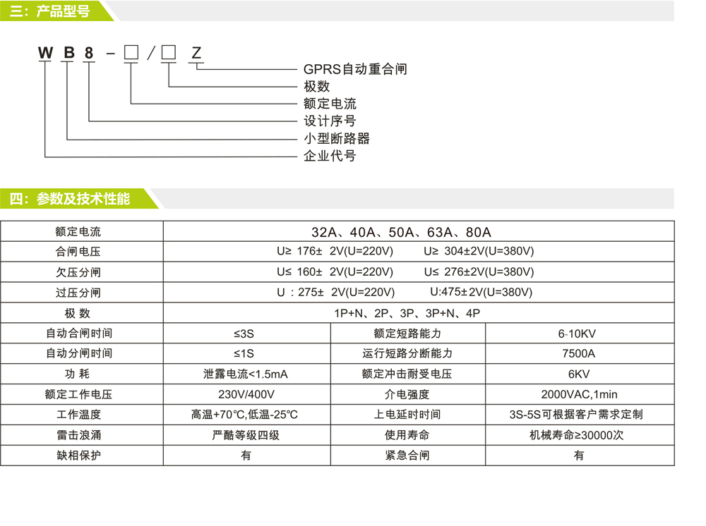 WB8-10/2Z GPRS自動(dòng)重合閘